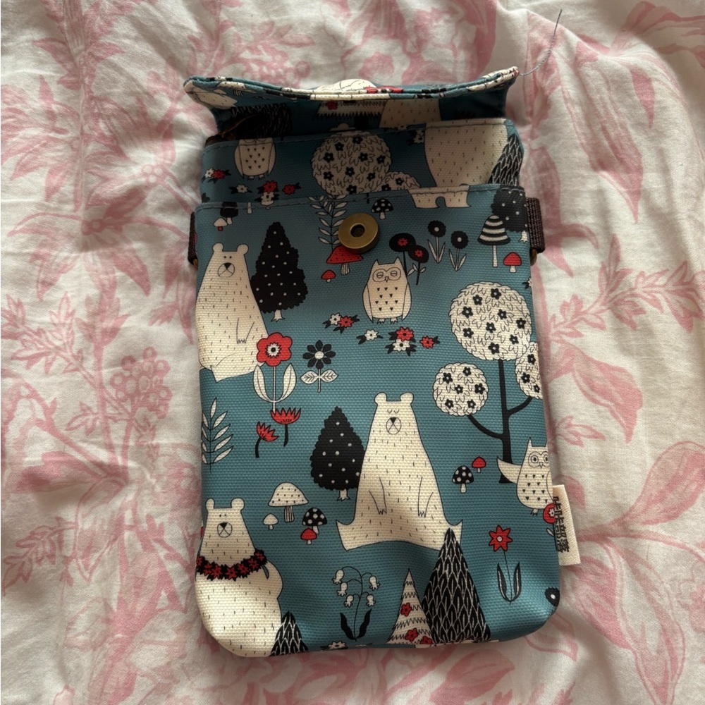 Cute Bear and Owl Print Pouch